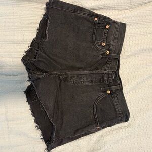 Levi's Black Jean Shorts for Women